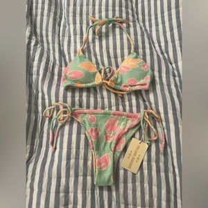 Kiva green bikini set